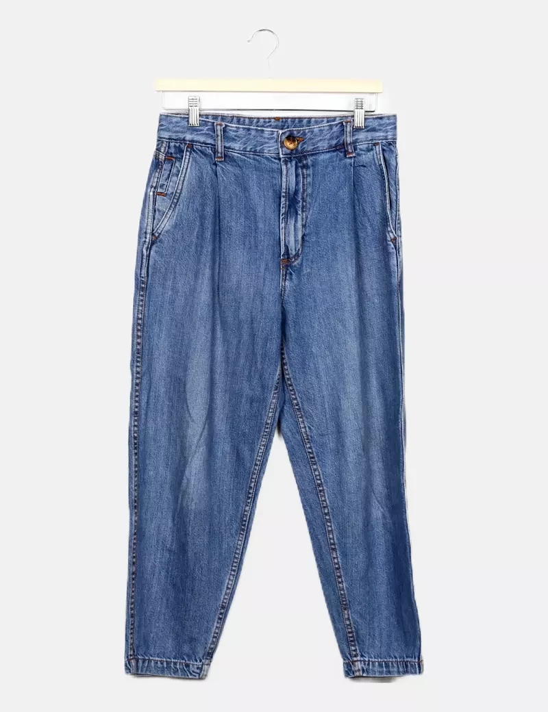 Bershka Jeans azul básico