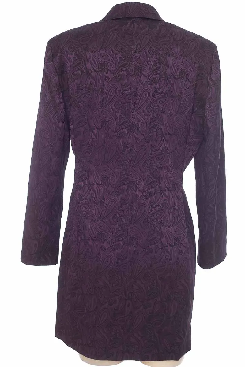 CHAQUETA / ABRIGO COLOR MORADO  LE SUIT
