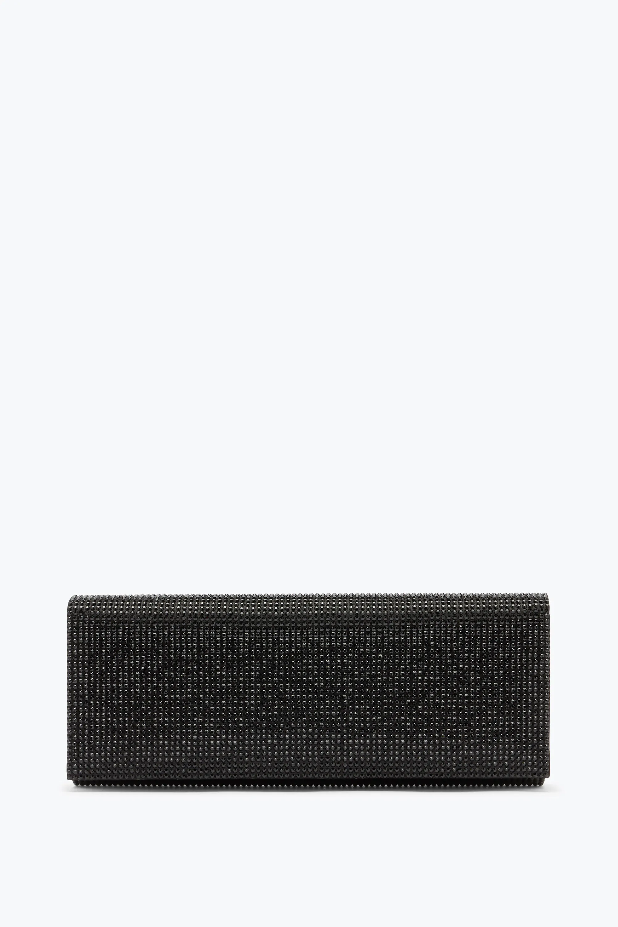 Clutch Zafira plateado con cristales all over