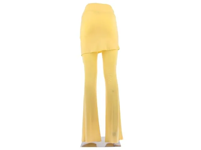 JACQUEMUS Pantalón T.fr 38 SINTÉTICO Amarillo 