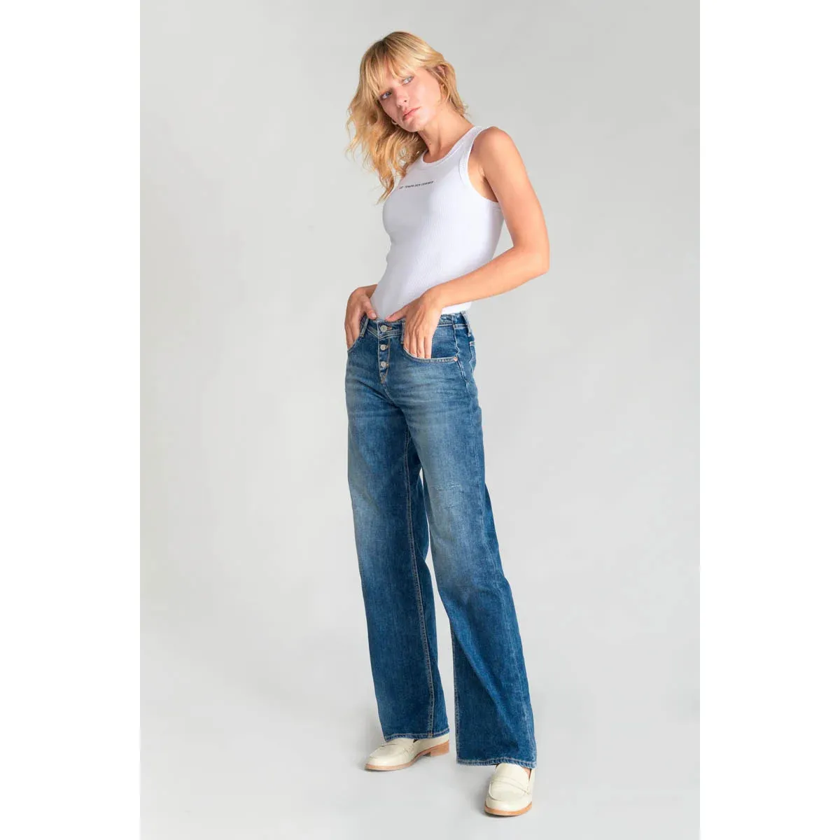 Jeans flare , largo 34