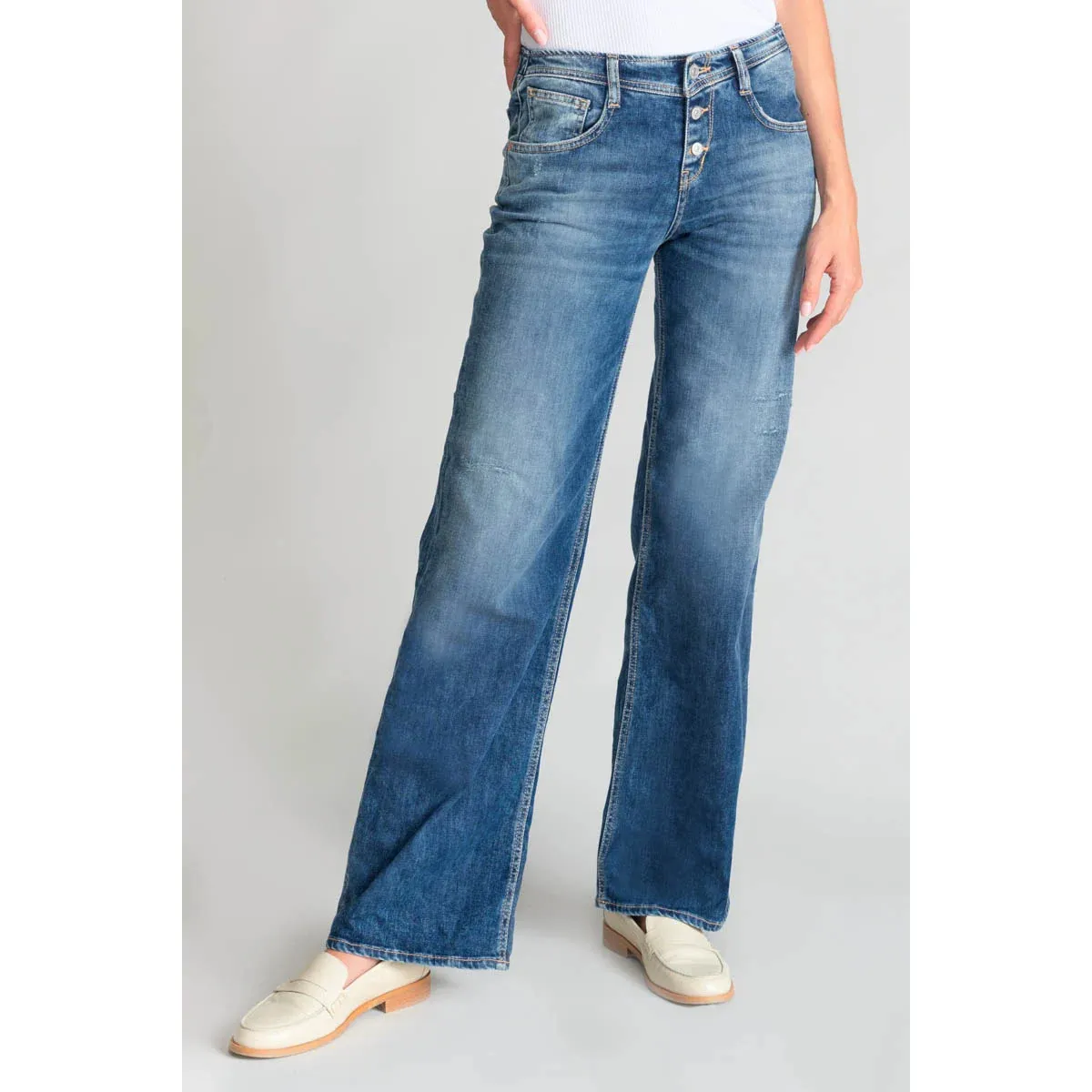 Jeans flare , largo 34