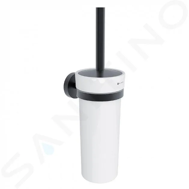 NIMCO UNIX  ESCOBILLERO DE PARED, CON SOPORTE, CERáMICA/NEGRO MATE UNC 13094K90