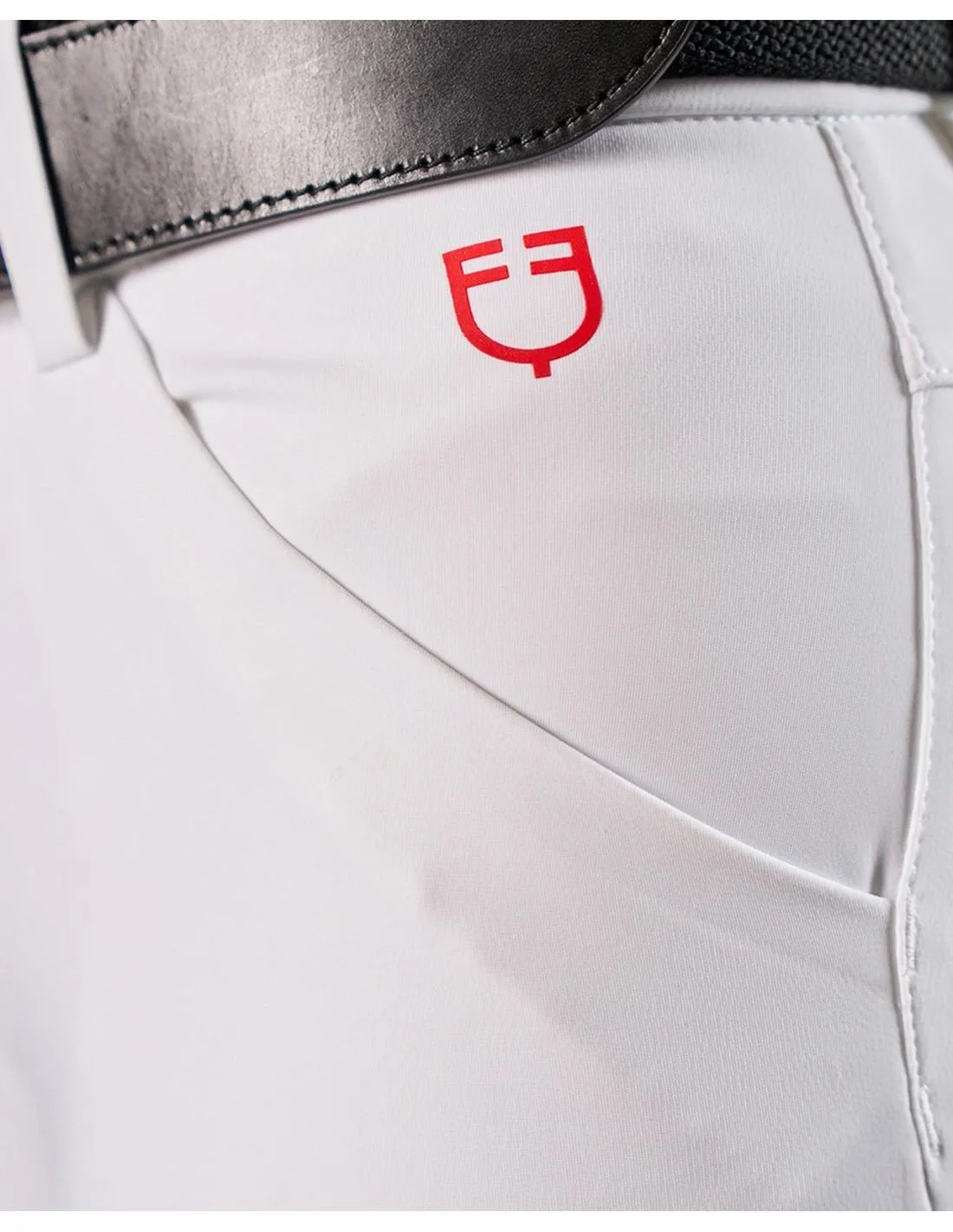 Pantalón Ajustado Con Agarre Completo Mujer Equestro Ridertechnology Blanco