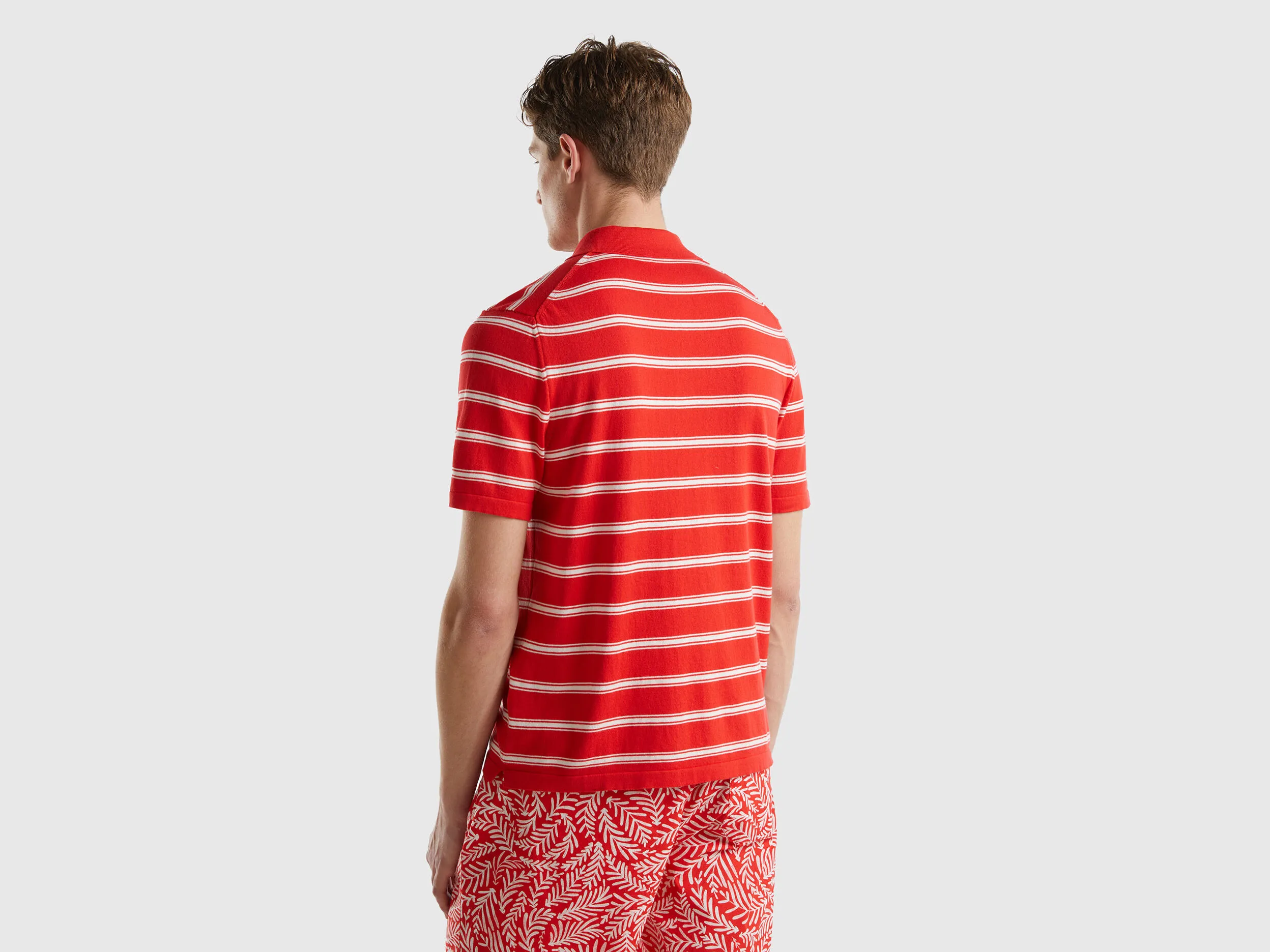 Polo de punto a rayas