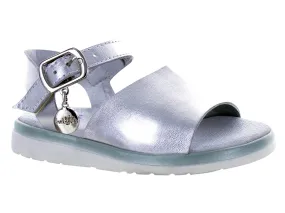 Sandalias Miniburbujas 14-205 Plata Para Niña