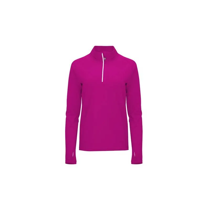 Sudadera técnica de manga larga ranglán para mujer