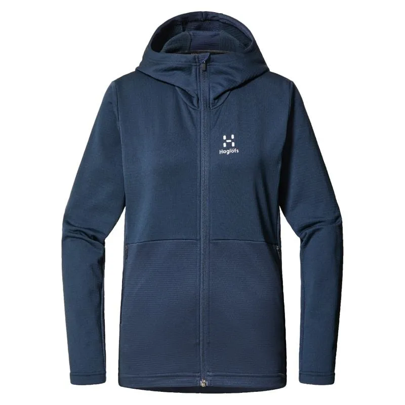 Sudadera técnica de mujer Haglöfs Lark Mid Hood (tarn Blue)