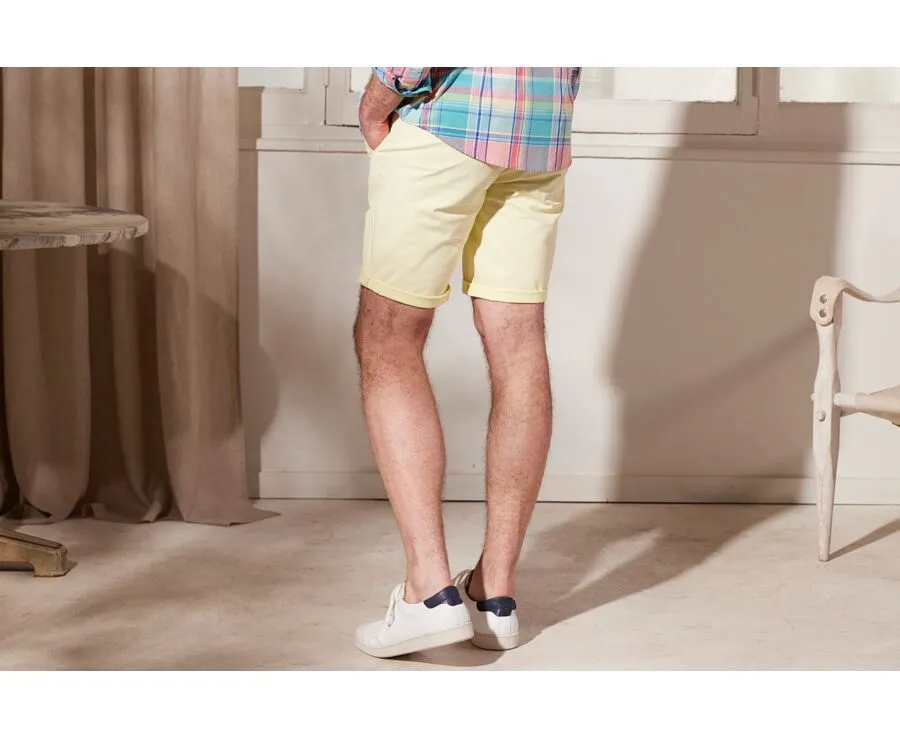 YELLOW CHINO SHORTS  BARRY
