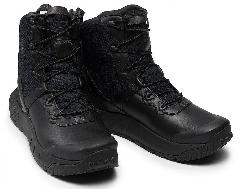 ZAPATOS UNDER ARMOUR MICRO G VALSETZ LEATHER WP  001/BLACK/JET GRAY  MEN´S
